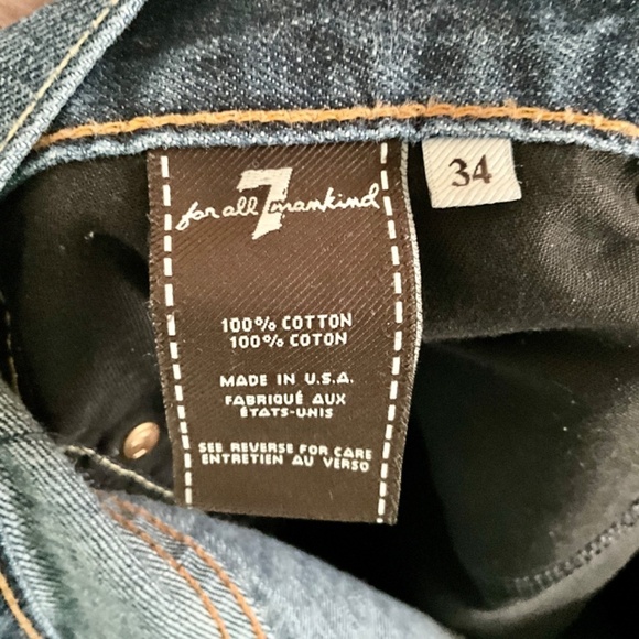 REVOLVE x 7 for all Mankind Men’s Denim jeans Standard Medium/Dark wash 34 - Picture 8 of 16